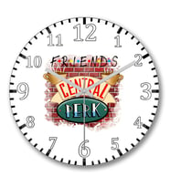 Friends Central Perk1 Duvar Saati Bombeli Gercek Cam