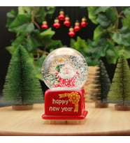 Yılbaşı Kar Küresi Işıklı ve Müzikli Noel Babalı