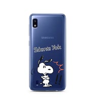 Snoopy Tasarımlı Süper Şeffaf Silikon Telefon Kılıfı Samsung A10