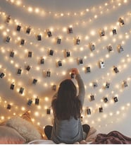 3 Metre Peri Led Işık 15 Adet Küçük Mandal Fotoğraf Asma Seti Anı Duvarı