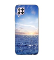 Gün Batımı Tasarımlı Süper Şeffaf Silikon Telefon Kılıfı Huawei P40 Lite