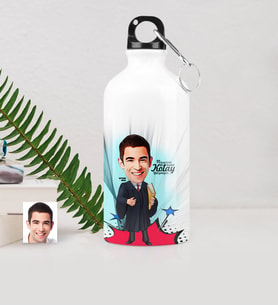 BK Gift Kişiye Özel Bay Avukat Karikatürlü Metal Suluk 500 Ml 1