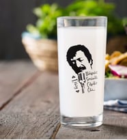 BK Gift Kişiye Özel Renkli Baskılı Çılgınlar Gibi Rakı Bardağı-1 (Beyaz)
