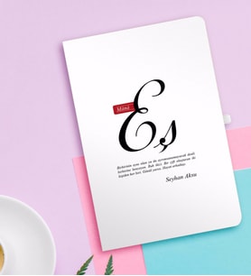 BK Gift Kişiye Özel Mânâ Eş Beyaz Defter