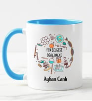 Fen Bilgisi Öğretmeni Kupa Bardağı Mavi