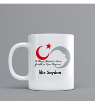 19 Mayıs Temalı  Hediye Kupa Bardak Kişiye Özel Hediye W4