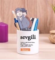 Sevgili Kelime Anlamı Seramik Kalemlik