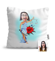BK Gift Kişiye Özel Avukat Karikatür  Yastık  1