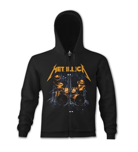 Metallica - Sticks Siyah Erkek Kapşonlu