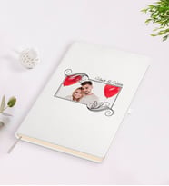 BK Gift Kişiye Özel Sevgililer Günü Temalı İsimli Fotoğraflı Beyaz Defter-32