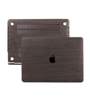 MacBook Pro Kılıf HardCase TouchBar A1706-08 A1989 2159 2251 2289 A2338 Wood (Siyah)