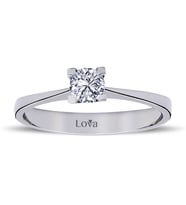 Lova E Renk 0,46 Karat Pırlanta Tektaş Yüzük - 1030003