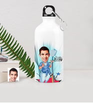 BK Gift Kişiye Özel Bay Diş Hekimi Karikatürlü Metal Suluk 500 Ml 2
