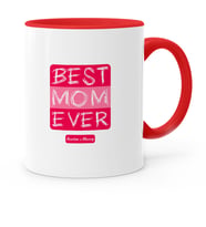 BK Gift Kişiye Özel En İyi Anne Kırmızı Kupa Bardak  3