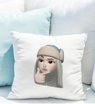 Emoji Kız Stiker Yastığı