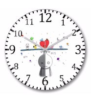 Bts Bt21 Army Duvar Saati Bombeli Gercek Cam