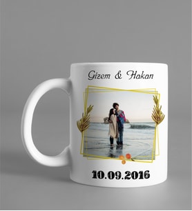 Kişiye Özel Fotoğraflı İsimli Kupa