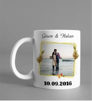 Kişiye Özel Fotoğraflı İsimli Kupa