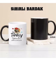 Türkçe Öğretmeni Kupa Bardağı Sihirli (Beyaz)