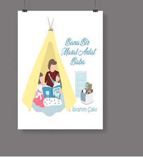 BK Gift Kişiye Özel Babalar Günü Temalı Afiş Poster  50x70 Cm 30650