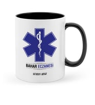 BK Gift Kişiye Özel Mesleki Eczane Siyah Kupa Bardak  2