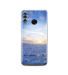 Gün Batımı Tasarımlı Süper Şeffaf Silikon Telefon Kılıfı Huawei P30 Lite 