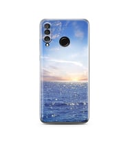 Gün Batımı Tasarımlı Süper Şeffaf Silikon Telefon Kılıfı Huawei P30 Lite 