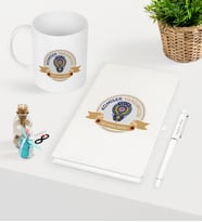 BK Gift Kişiye Özel Komiser Yardımcısı Temalı Beyaz Defter Kalem Kupa Seti - 1 (Model 1)