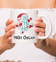 Kişiye Özel Yeni Yıl Tasarımlı Beyaz Kupa Bardak