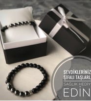 Hematit ve Oniks Taşlı Bileklik, Erkeğe Hediye, Sevgiliye, Sevgililer Günü, Şifalı Taş, Seni Seviyorum, Özür Dilerim, İyi ki Doğdun, Geçmiş Olsun, Doğum Günü