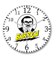 Barriga Duvar Saati Bombeli Gercek Cam