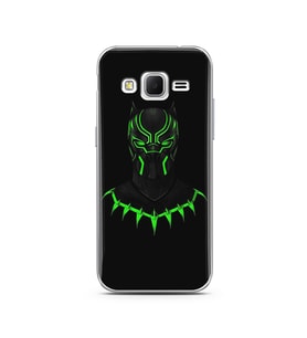 Black Panter Tasarım Süper Şeffaf Silikon Telefon Kılıfı Samsung Core Prime