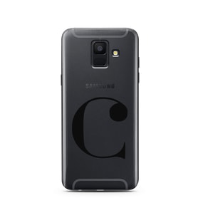 Samsung A6 (2018) Harf Tasarımlı Telefon Kılıfı C-Harfi 