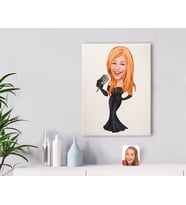 BK Gift Kişiye Özel Assolist Karikatürlü Kanvas Tablo 30x50cm-1