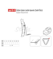 Üstten Gelen Sabit Lastik Apara 20mm / APR 81-0