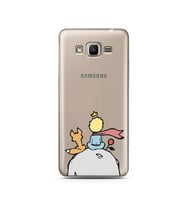 Küçük Prens Tasarım Süper Şeffaf Silikon Telefon Kılıfı Samsung J2 Prime