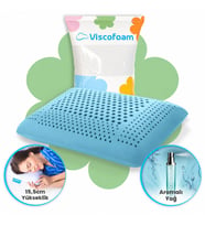 Viscofoam  Aroma Terapi Hava Kanallı Ortopedik Yastık Visco Yastık Okyanus Esintisi 60x40x16cm