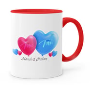 BK Gift Kişiye Özel Sevgililer Günü Temalı Kırmızı Kupa Bardak  4