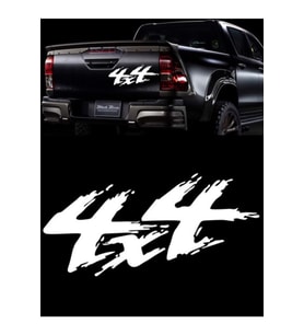 45 X 22 Cm Beyaz Renk, 4x4 Off Road Oto Sticker