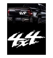 45 X 22 Cm Beyaz Renk, 4x4 Off Road Oto Sticker