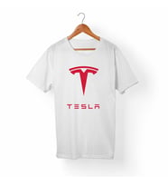 Tesla Çocuk Beyaz Tişört