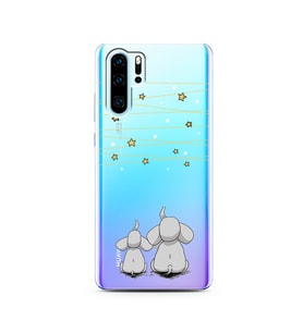 Filler Tasarımlı Süper Şeffaf Silikon Telefon Kılıfı Huawei P30 Pro 