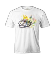 WV - Minibüs Beyaz Erkek Tshirt