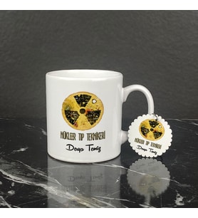 Nükleer Tıp Teknikeri Kupa Bardak ve Anahtarlık Set 003