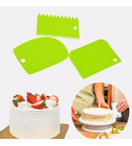 Buffer Pasta Hamur Şekillendirici Spatula Kesici Kazıyıcı Dekoratör Set