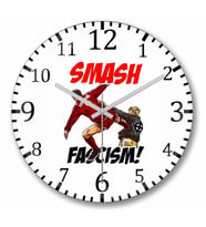 Smash  Branca  Duvar Saati Bombeli Gercek Cam