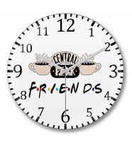 Friends Central Perk Duvar    Saati Bombeli Gercek Cam