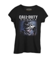 Call of Duty - Ghosts Siyah Kadın Tshirt