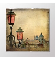 Arty Tablo Sokak Lambaları Tablo (Karışık)