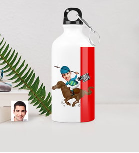 BK Gift Kişiye Özel Bay Jokey Karikatürlü Metal Suluk 500 Ml